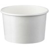 VEPATIM 100 ice cream cups made of paper, white, 125