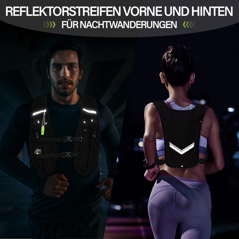 Charmofun Running Vest Women Men Running Backpack with 2L Hydration