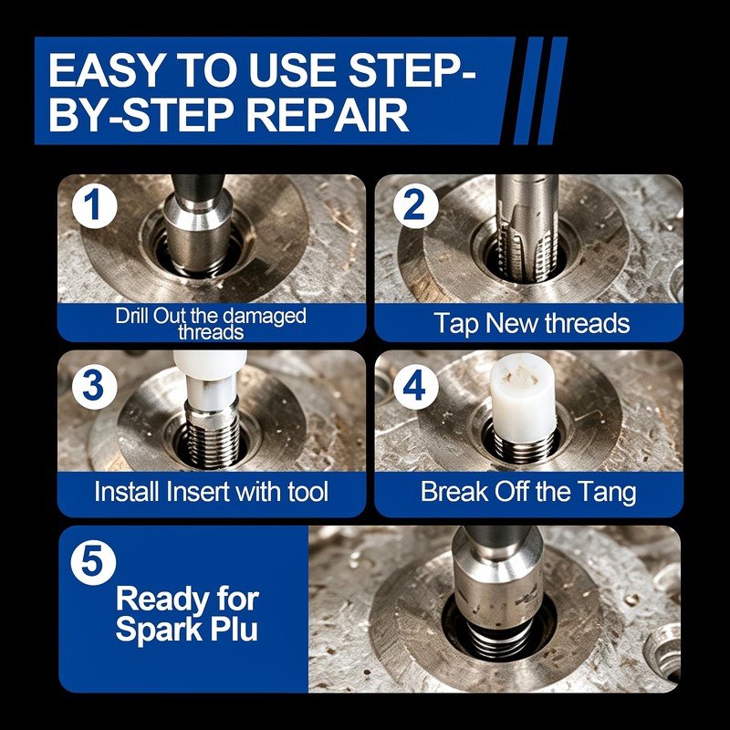 38900 Two Valve Spark Plug Thread Repair Kit for Ford