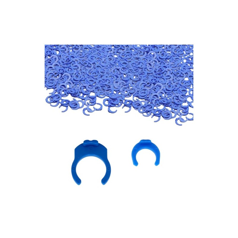 100Pcs 1/4" and 100 Pcs 3/8" Lock Clamps Blue Locking