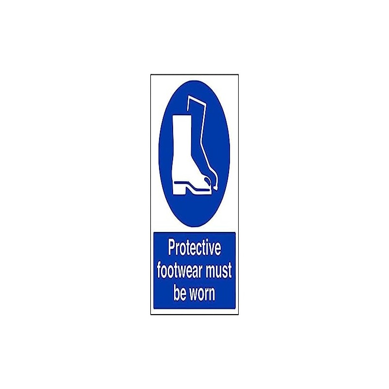 V Safety Mandatory PPE - Protective Footwear Must Be Worn