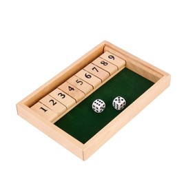 Flero Shut The Box - 2 Players - Dice Game - Tactics and Calculation Game (1-9)