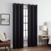 ECLIPSE Andover Solid Tripleweave Thermal Blackout Grommet Curtains for