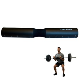 ZerchPad Barbell Pad Squat Pad Designed Specifically for Zercher Squats - Great for Zercher Squats, Front Squats and Hip Thrusts — Extra Long Length—Fit Standard and Olympic Bars Perfectly