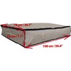 Extra Large Underbed Storage Bag, Stupidly Useful, Beige, 140 Litres