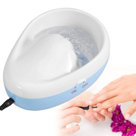 Tazón de burbujas para uñas, tazón eléctrico para remojar uñas manicura masaje de manos spa remojo removedor de esmalte de uñas máquina para suavizar la piel muerta herramienta de decoración