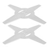 2PCS Mower Blades 4 Teeth Head Blades 7.9in Stainless Steel
