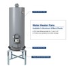 Everflow PWHP24 Plastic Water Heater Drain Pan with 1 in.