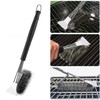 Grillbürste, 3 in1 Edelstahl Grillrost Bürste mit Schaber, 42cm Extra