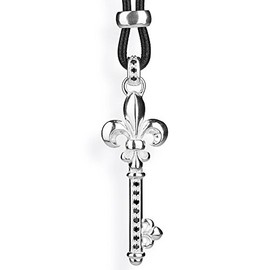 Heartbreaker Ladies'Pendant 925 Sterling Silver with Black Key to my Heart "LD KM 37