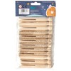 Craft Planet 12-Piece Dolly Pegs, Natural