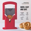 Hoan Bagel Guillotine Universal Slicer with Built-in Finger Safety Shield,