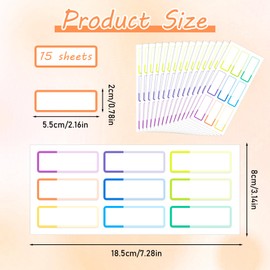 135 Pcs Waterproof Name Labels for Kids, Baby Bottle Labels for Daycare Supplies Toddler Daycare Label Sticker Self-Laminating Dishwasher Safe Stickers Plastic Water Bottle Tags