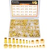 280PCS Compression Fittings Assortment kit - 8 Sizes Brass Compression