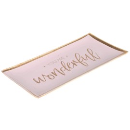 Gift Company Love Plates, glass plate, L, you are wonderful, pink, 10 x 0.8 x 21 cm