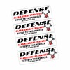 4 x G41 Defense Stickers GPS Tracker Alarm Warning Vehicle