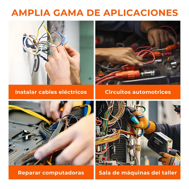 Pinza Ponchadora Abrazadera Engarzador De Terminales 1529pcs