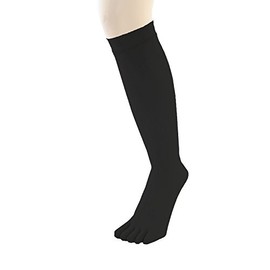 TOETOE - Women Legwear Soft Nylon Knee-High Seamless Plain Toe Socks, Hygienic, Breathable