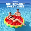 Swimline Watermelon Slice Floating Pool Island Red/Green 60'' Diameter