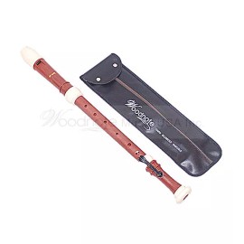 woodnote Pro. Twin-Wood Simulated & Ivory Tenor Recorder-Baroq