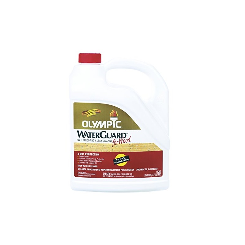 Olympic Waterguard Waterproofing Wood Sealant Voc Exterior Clear 1 Gl