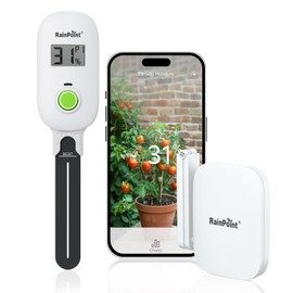 RAINPOINT Smart Digital Wireless Plant Moisture Meter Houseplants Indoor WiFi Hub Kit with Low/High Moisture Alert,Real-time Monitor Hygrometer Sensor Outdoor Gardening Push Notification&Email