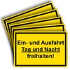 Strobo XXL Einfahrt und Ausfahrt freihalten sign, 40 x 30