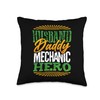 Gift for Dad - Husband Daddy Mechanic Hero Throw Pillow