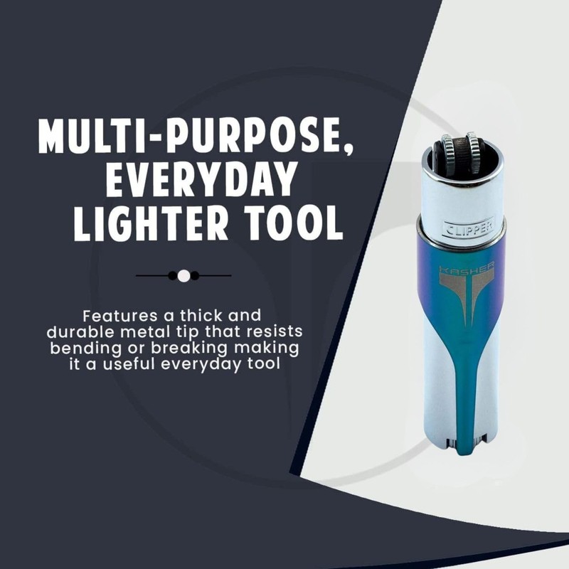 Kasher’s Metallic Multipurpose Lighter Tool - A Stunning Combo of
