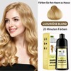 Blonde Hair Dye Shampoo 3 in 1 to Cover Grey