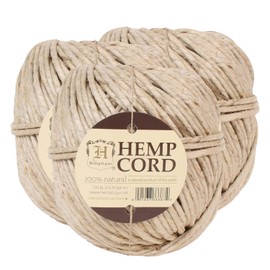 Hemptique Natural Hemp Cord Ball #HB170-NA - Made with Love - Eco Friendly - Macrame – Home Décor – Plant Hanger - Great for Jewelry Making, Crafts & More – #170~3mm (3 Pack)
