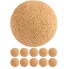 TUNIRO Pack of 10 Cork Football Balls, Diameter 35 mm,
