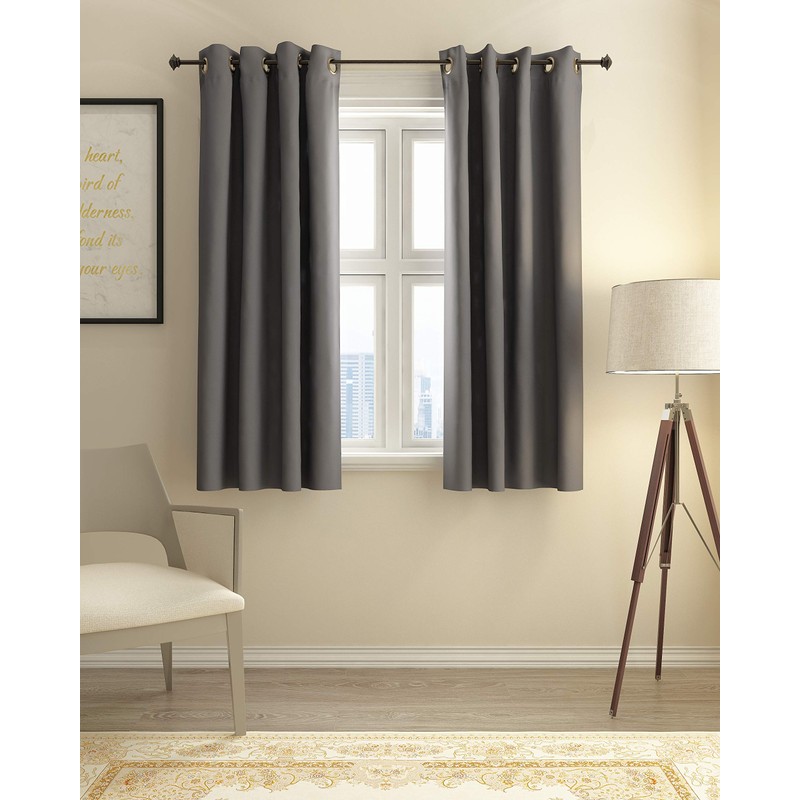 Furinno Collins Curtain 52x63 inches Dark Grey
