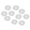 10Pcs Footswitch Toppers Clear Transparent Universal for Guitar Effects Pedal
