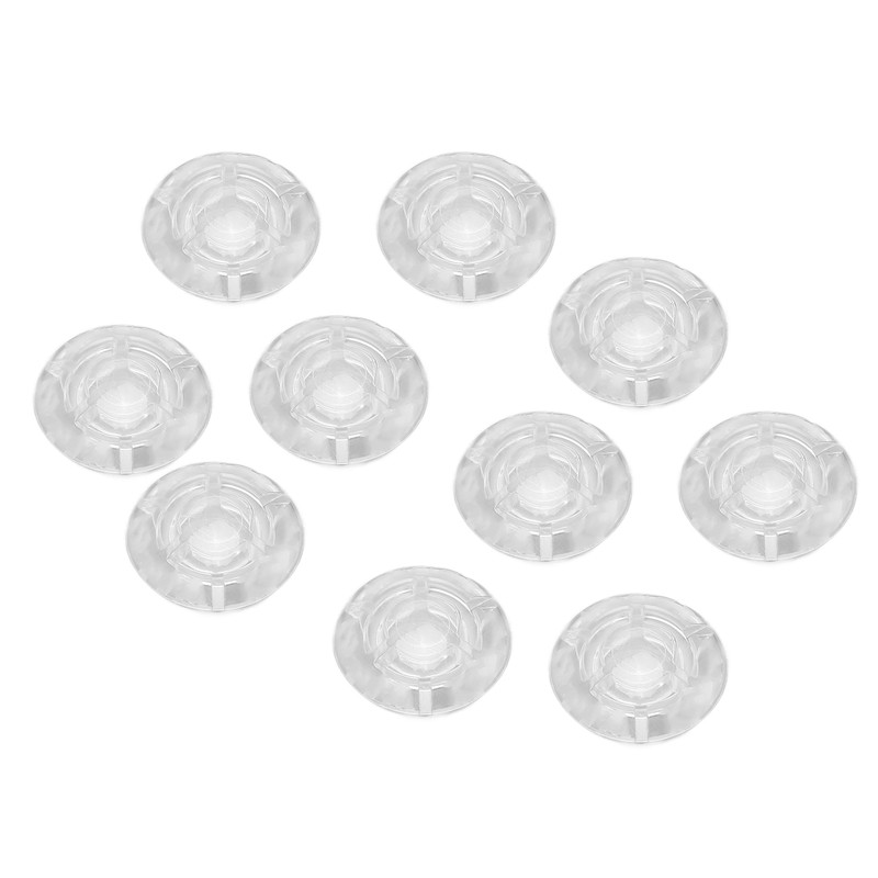 10Pcs Footswitch Toppers Clear Transparent Universal for Guitar Effects Pedal
