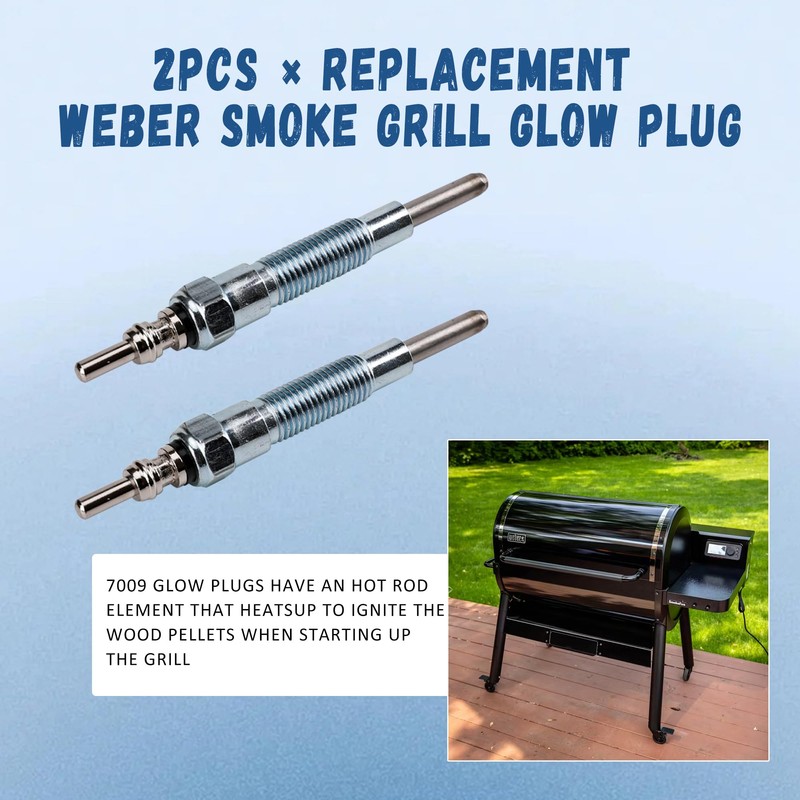 OTINUBEE 7009 Glow Plug 2Pcs Compatible with Weber SmokeFire EX4