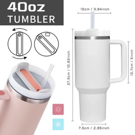 40 OZ Butterfly Tumbler with Handle.Butterfly Lover Gifts.Unique Birthday Christmas Gifts for Butterfly Lover.Personalized 40 OZ Butterfly Tumbler Gifts for Women Men.