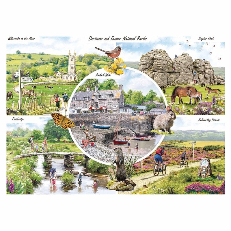 Dartmoor/Exmoor National Park Puzzle 1000 Pieces