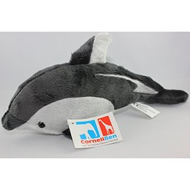 Corn Elißen 1017120 – Black Dolphin Plush Toy, 23 cm, Soft Toy, Washable up to 30 °C