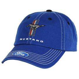Ford Mustang Tri Bar Logo Cotton Blue Hat