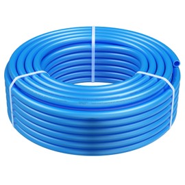 Happybuy PEX Pipe 3/4 Inch, 100 Feet Length PEX-A Flexible Tubing for Potable Water, Hot/Cold Water Lines, Plumbing Applications, Includes Cutter, Blue