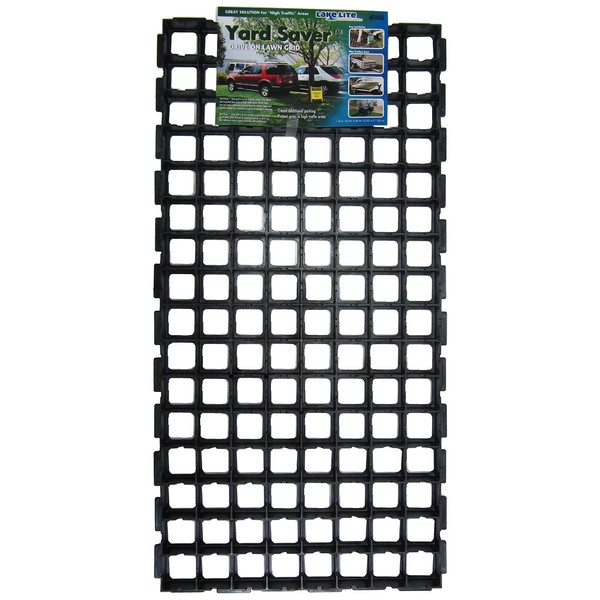 Yard Saver FGLLI01874-5PK Drive-On Lawn Grid, 38.5 x 19 x 1.25, Black (Pack of 5)