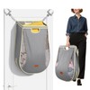 Ligereza Large Capacity Hanging Laundry Hamper Bag,Portable Over The Door