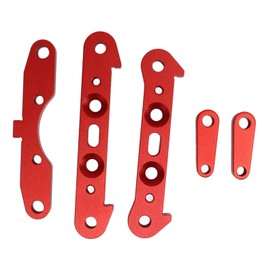 Suspension Mount Set for ARRMA 1/5 Series High Strength Aluminum Alloy RC Car Swing Arm Mount Set Red