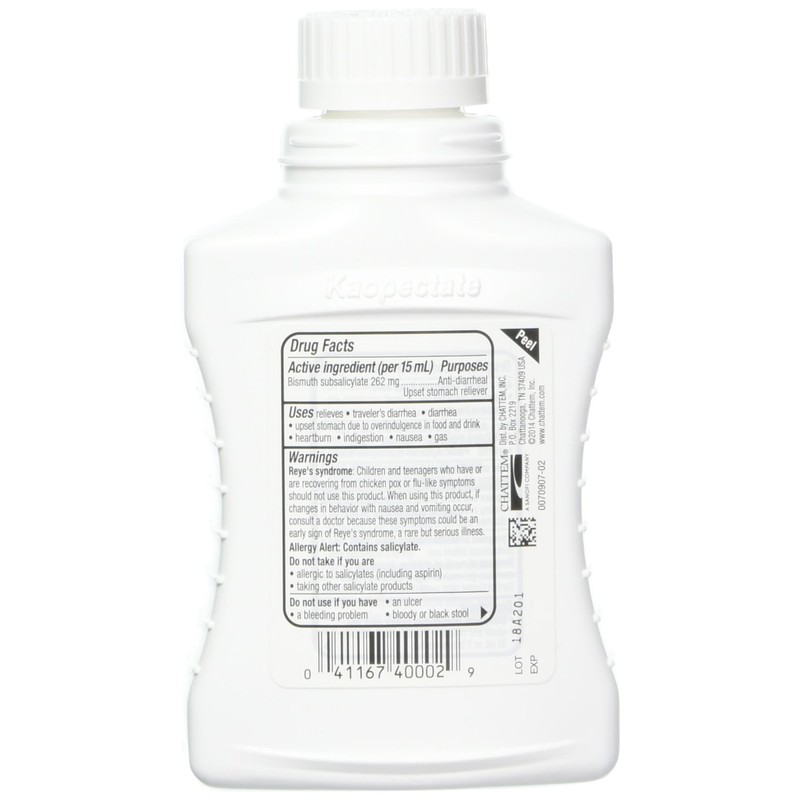 Kaopectate Multi-Symptom Relief Anti-Diarrheal/Upset Stomach Reliever Liquid, Vanilla, 8 Fl