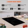 Induction Cooktop 1800W 12'' Electric Touch Screen Ceramic Surface 4