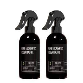 Spa Sense Pure Eucalyptus Oil Shower Mist and Steam Room Spray - Room Spray and Eucalyptus Spray for Shower - Premium Aromatherapy Eucalyptus Essential Oil Spray - 4 Ounce, 2 Pack