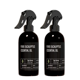 Spa Sense Pure Eucalyptus Oil Shower Mist and Steam Room Spray - Room Spray and Eucalyptus Spray for Shower - Premium Aromatherapy Eucalyptus Essential Oil Spray - 4 Ounce, 2 Pack