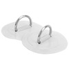 Inflatable Boat D‑Ring Pad, Stainless Steel + PVC D‑Ring Pad