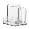 SVNXI Acrylic Desk Supplies Organizer Holder, 3 Compartments Office Desktop